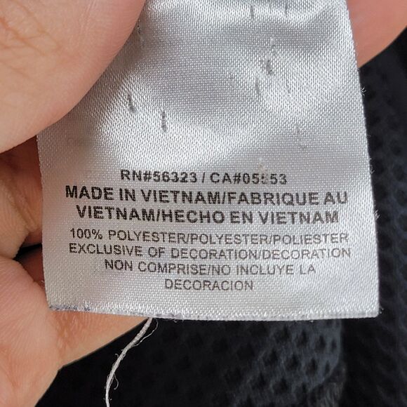 Nike Fordham Rams Black Dri-Fit 1/2 Zip Sweater Mesh Vented Underarms Long Slv M - Picture 6 of 9